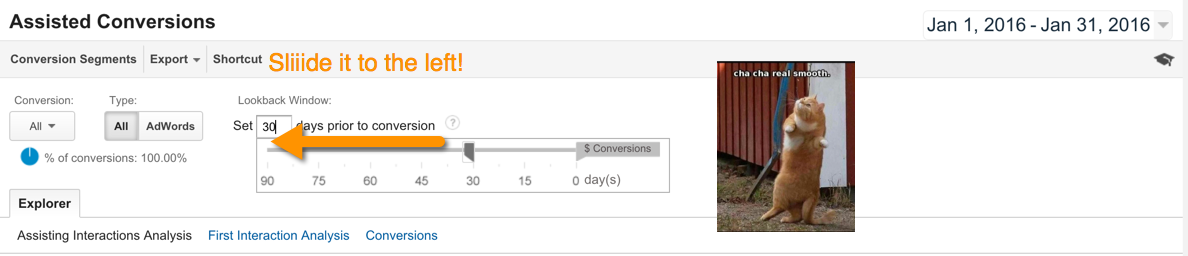 Lookback Window in Google Analytics
